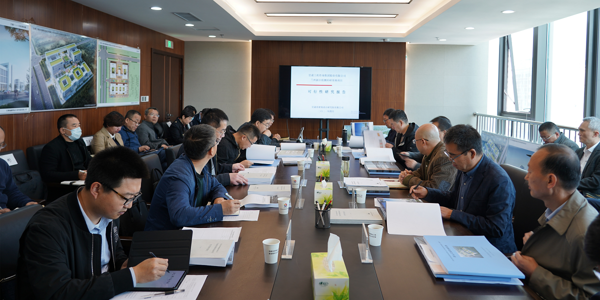 甘肅工程咨詢集團(tuán)召開“蘭州新區(qū)檢測科研基地項(xiàng)目” 可行性研究報(bào)告暨建筑設(shè)計(jì)方案專家評審會